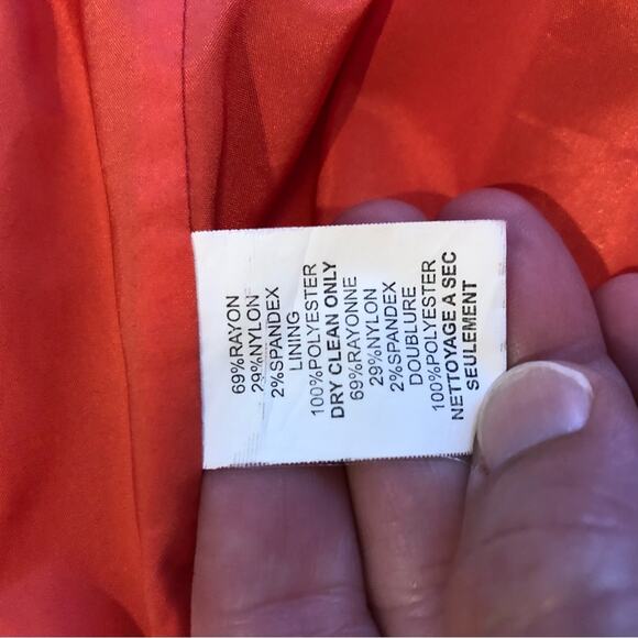 Trina Turk orange zipper hem sleeveless sheath dress - Picture 9 of 15